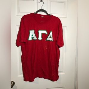 Alpha Gamma Delta embroidered T